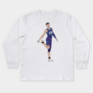 Lamelo Ball Charlotte Hornets Kids Long Sleeve T-Shirt